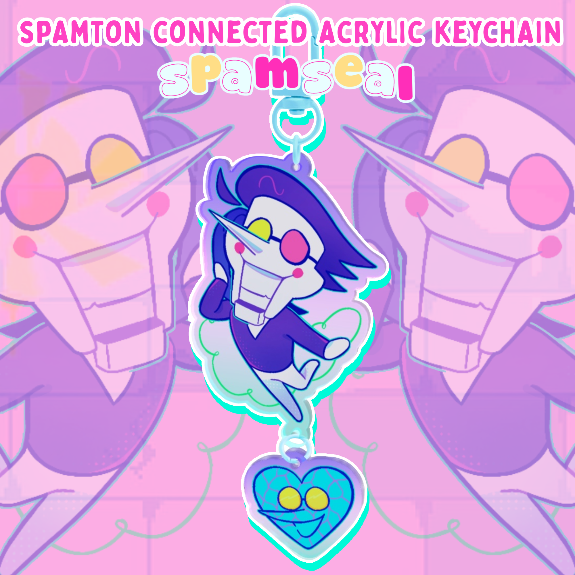Spamton Connected Acrylic Keychain