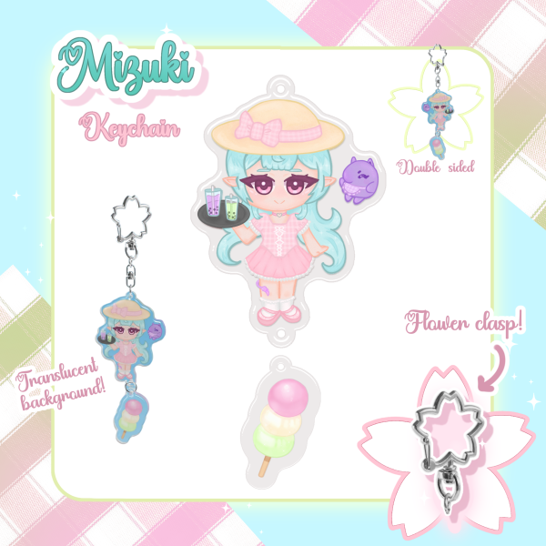 Mizuki Epoxy Connection Acrylic Keychain