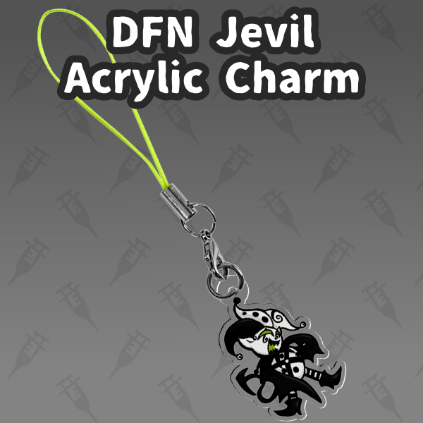 Defernull Jevil Acrylic Phone Charm