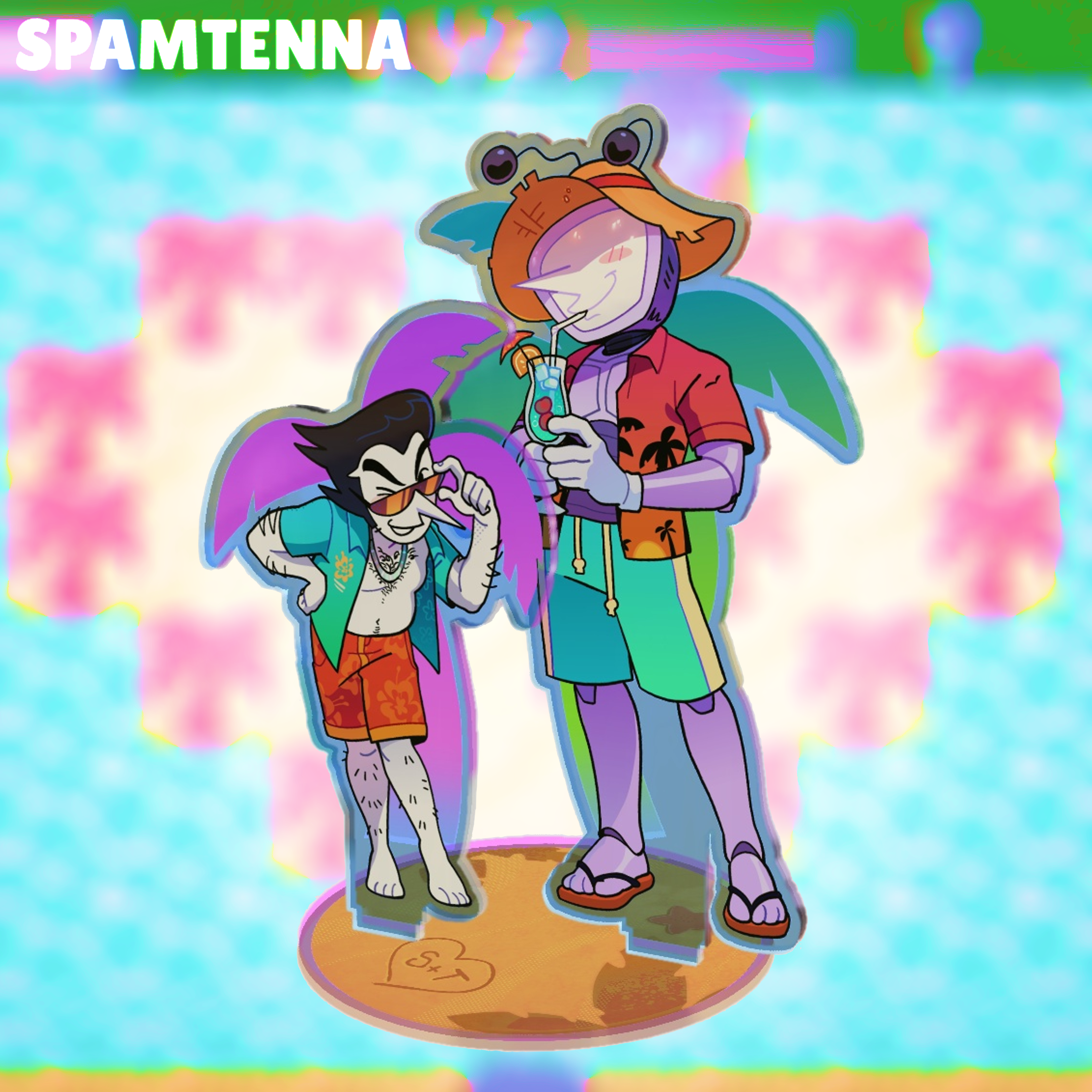 🌴 Fruit Flavored Vacation Spamtenna Standee!