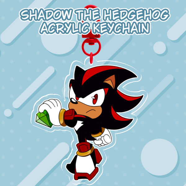 Shadow the Hedgehog | Acrylic Keychain