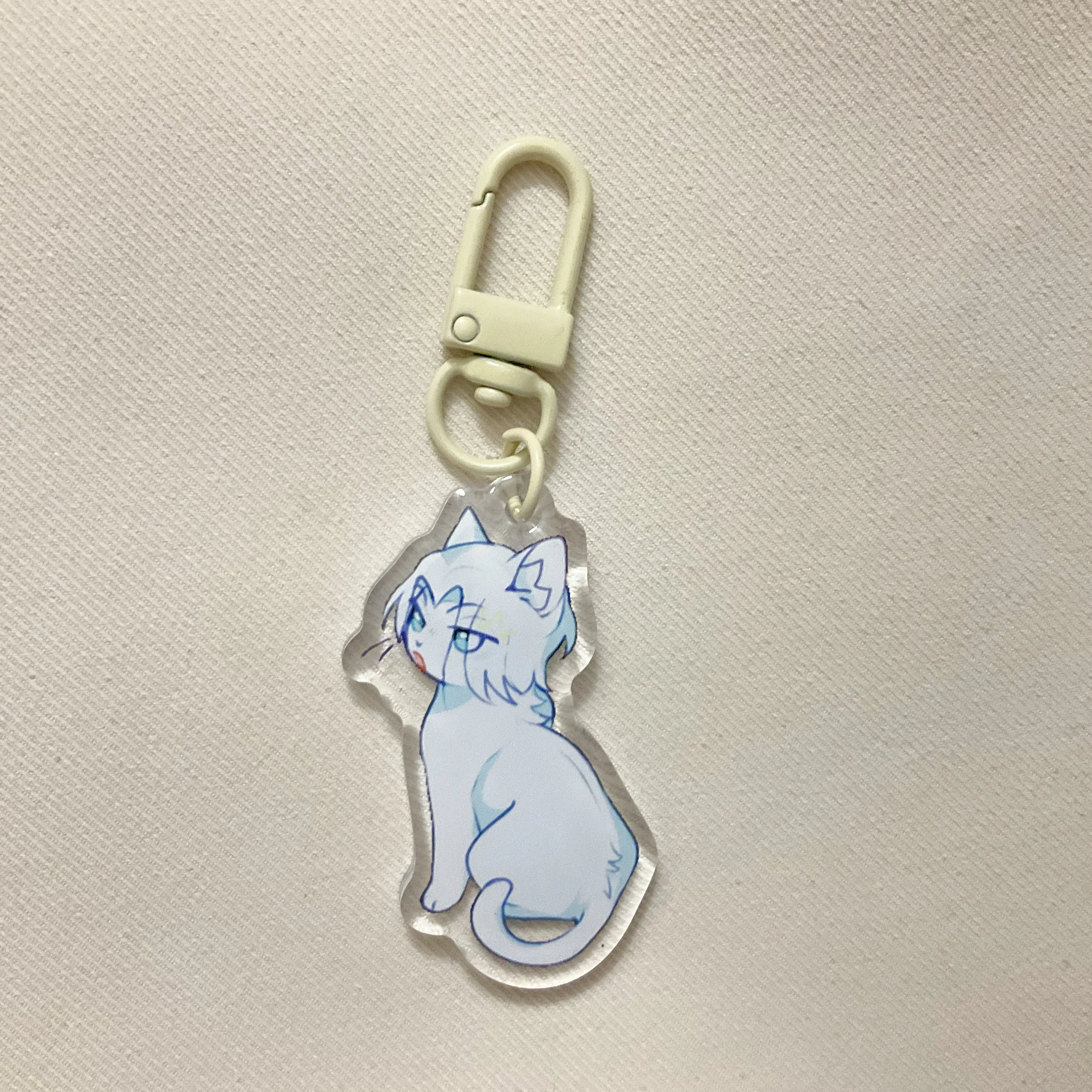 Chibi Langa keychains (Cat AU)