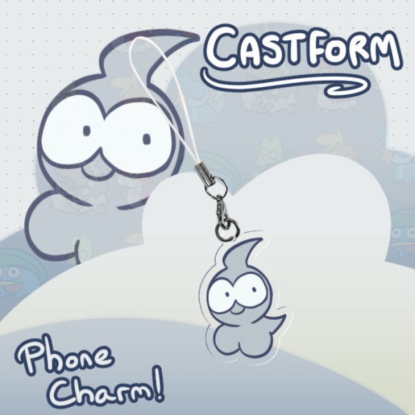 Castform Acrylic Phone Charm