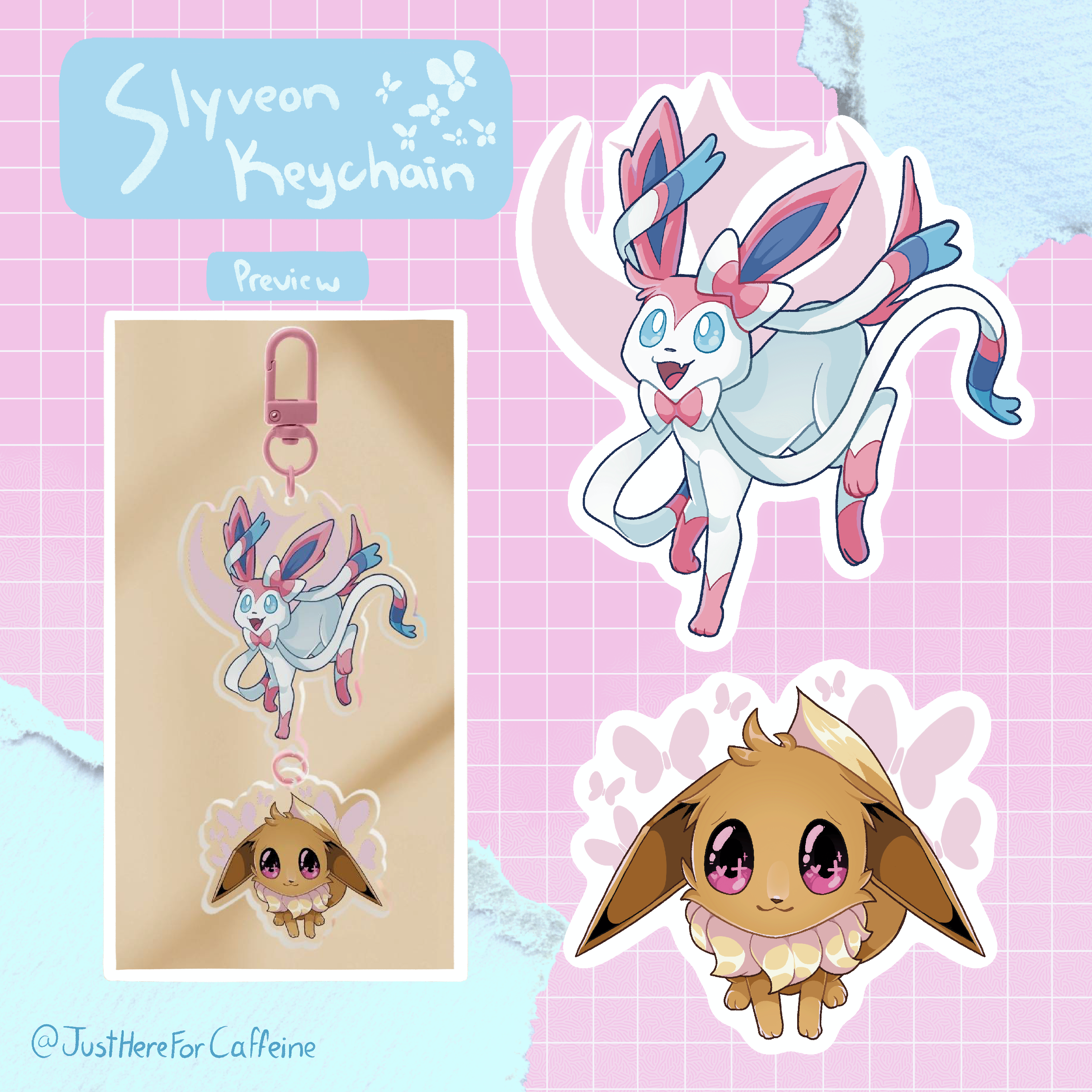 Fairy Eeveelution - Connection Acrylic Keychains