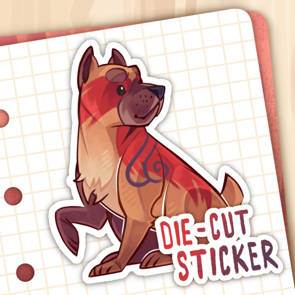 Mabari Doggo Die Cut Sticker [Dragon Age Origins]