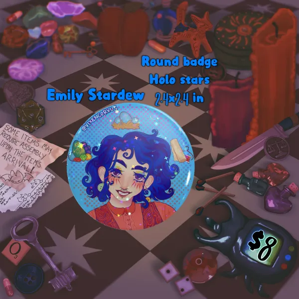 Emily Stardew - Round Badge star