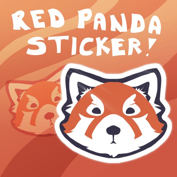 Red Panda Sticker !!