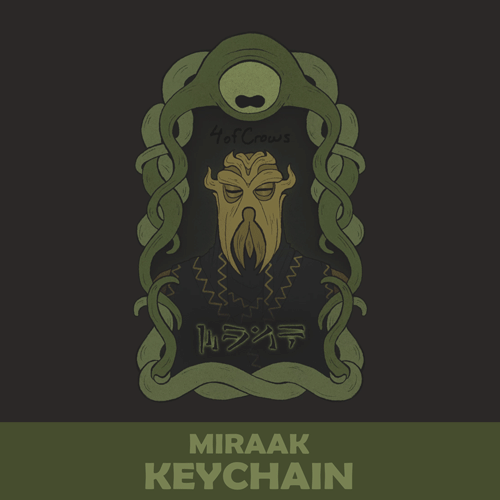 Miraak & Hermaeus Mora Keychain