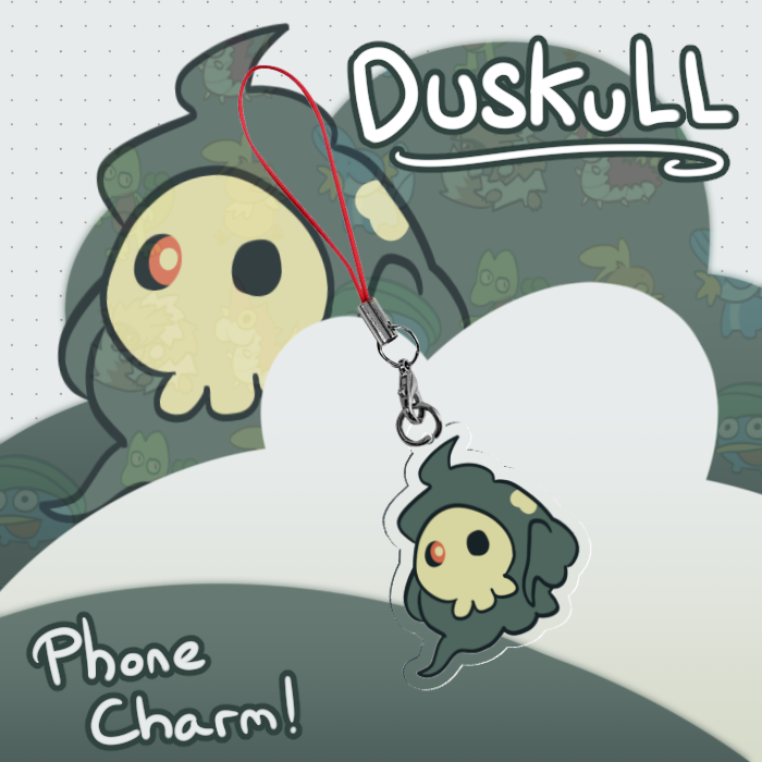Duskull Acrylic Phone Charm