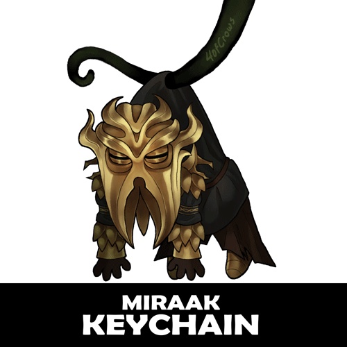 Hanging Miraak Keychain