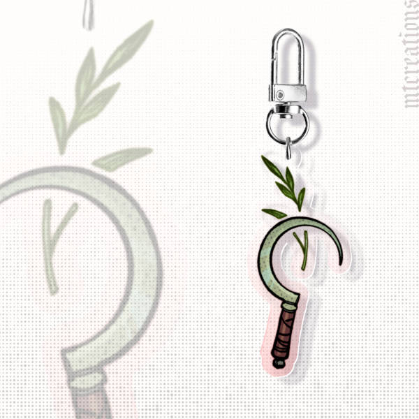 Sickle | Colored Edge Acrylic Keychain