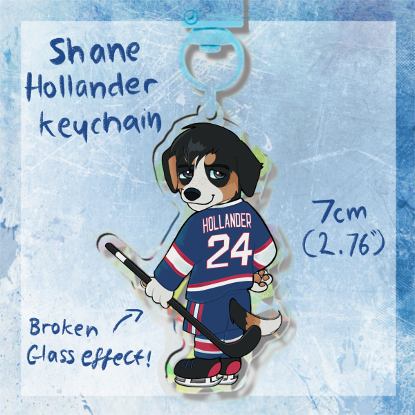 Heated Rivalry Shane Hollander Dog Acrylic Keychain