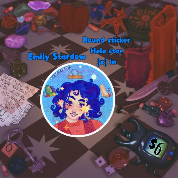 Emily Stardew - holo star Sticker