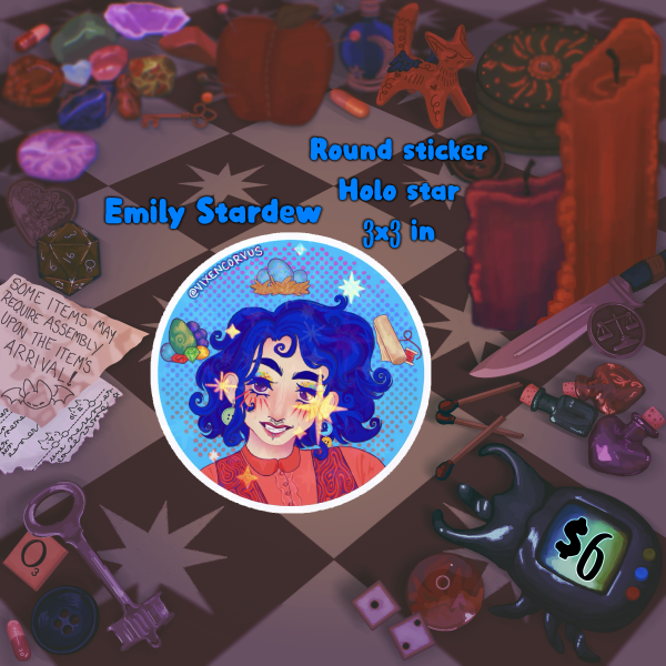 Emily Stardew - holo star Sticker
