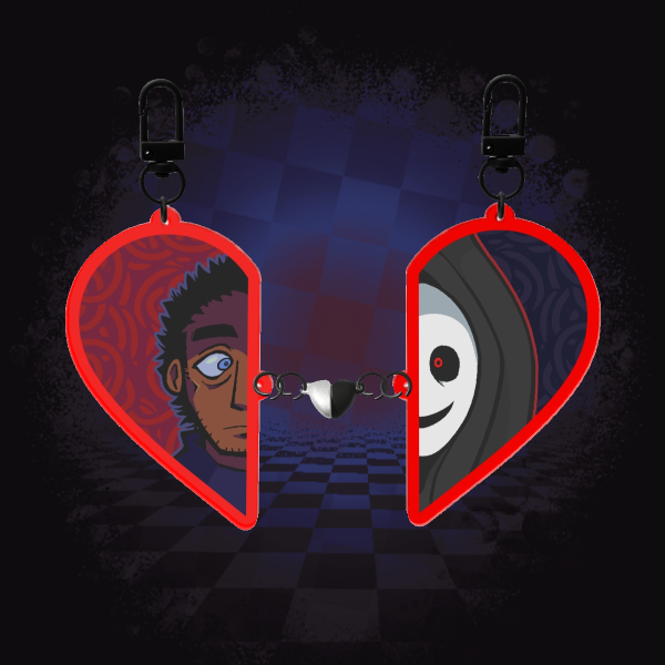 Sam and The shadow Magnet Keychains