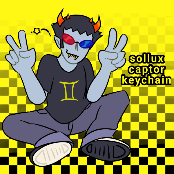 Sollux Captor (Homestuck) acrylic keychain