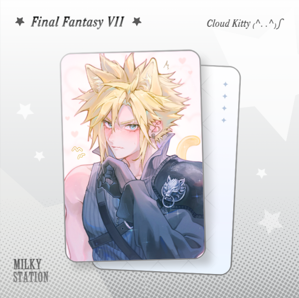 Cloud Strife Pearl Paper Photocard