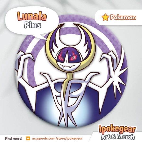 Lunala (Button Pins)