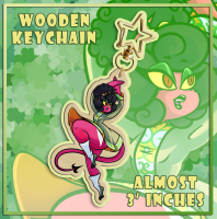 "Riverdance" Wood Keychains