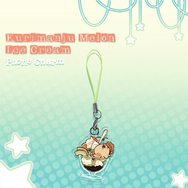 Kurimanju Melon Ice Cream Phone Charm