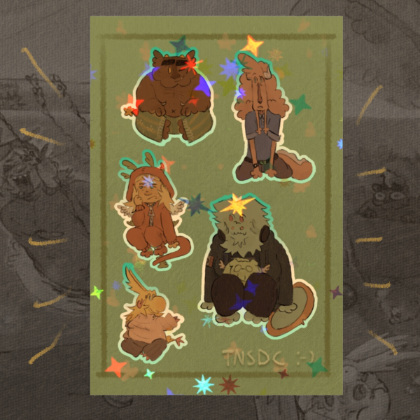 Red House Team | Coated Paper Stickers Sheet