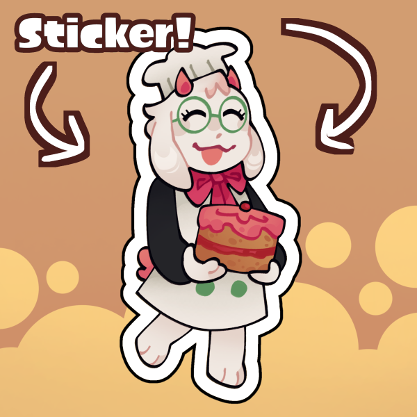 Cooking Ralsei Sticker