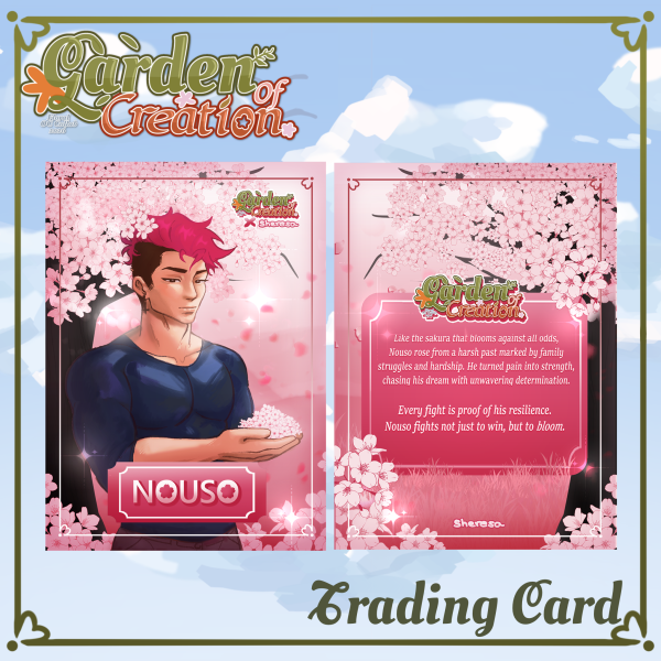 Nouso - Sakura Trading card - Garden of Creation Collab