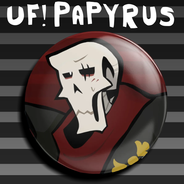 Underfell Papyrus Pin