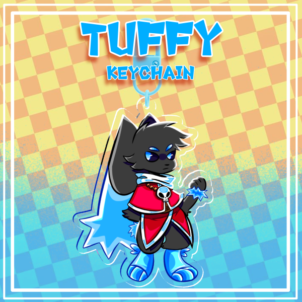 Tuffy Clear Acrylic Keychain