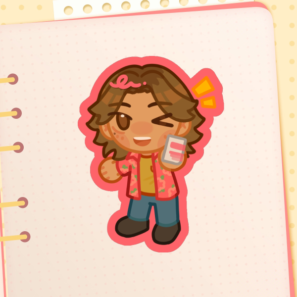 [Mouthwashing] Daisuke Sticker★ 5cm Sticker ★ Colored border