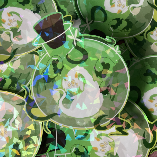 Holographic Fairy Dragon Sticker