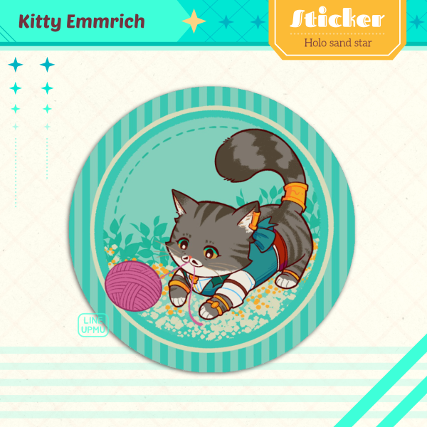Kitty Emmrich - Yarn (round sticker)