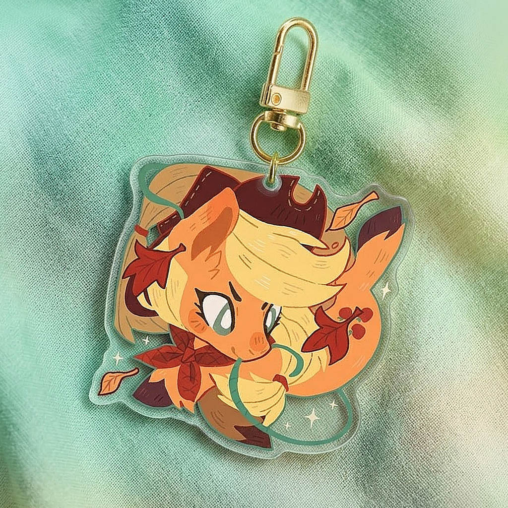 Applejack Cube Keychain