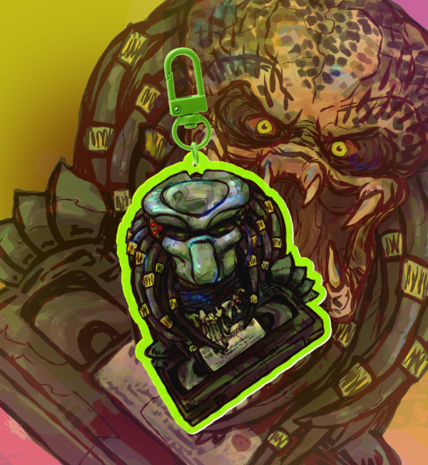 The Predator -Jungle Hunter Yautja- Acrylic Ripple Keychain