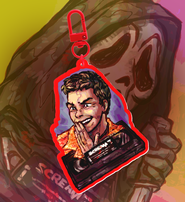 Scream Stu Macher -Ghostface- Acrylic Ripple Keychain