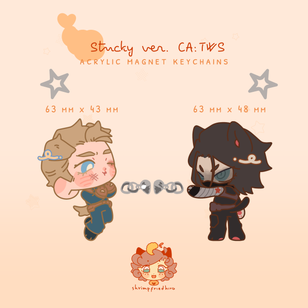 Stucky  ✩ CA:TWS ver.  ✩ Custom Acrylic Magnet Keychains