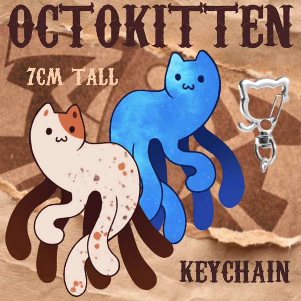 Octokitten Acrylic Keychain