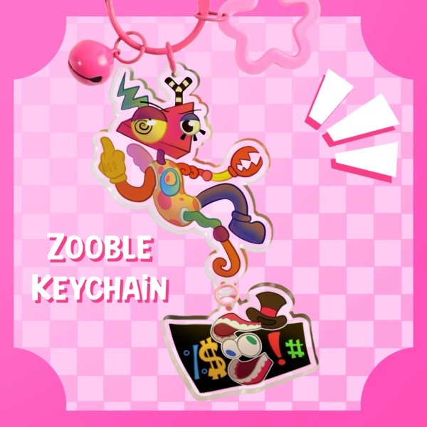 Zooble Acrylic Keychains