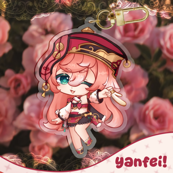 yanfei keychain ⋆ genshin impact