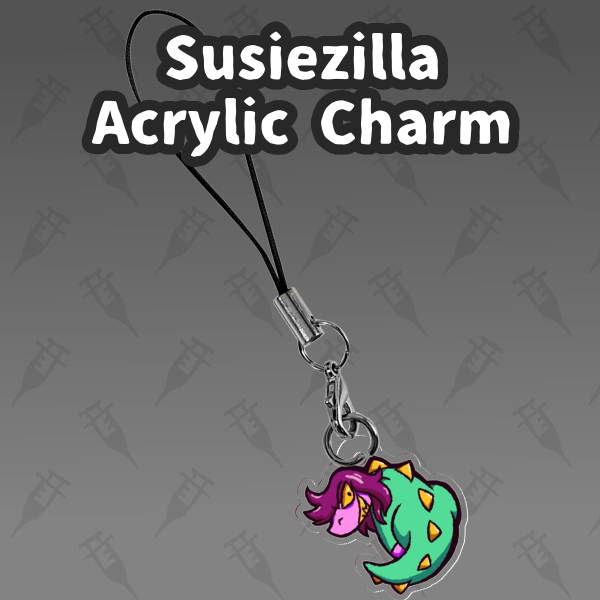 Susiezilla Acrylic Phone Charm