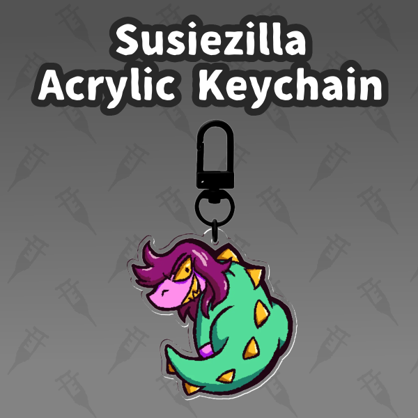 Susiezilla Acrylic Keychain