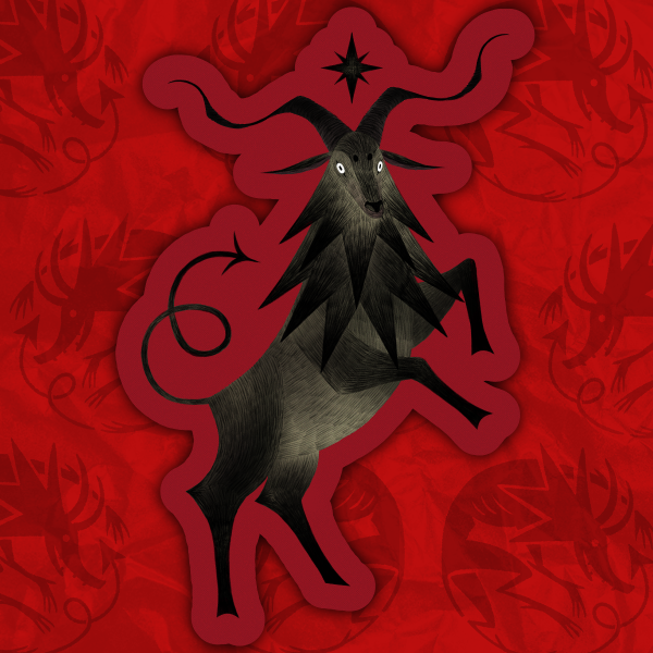 Strange Goat Sticker