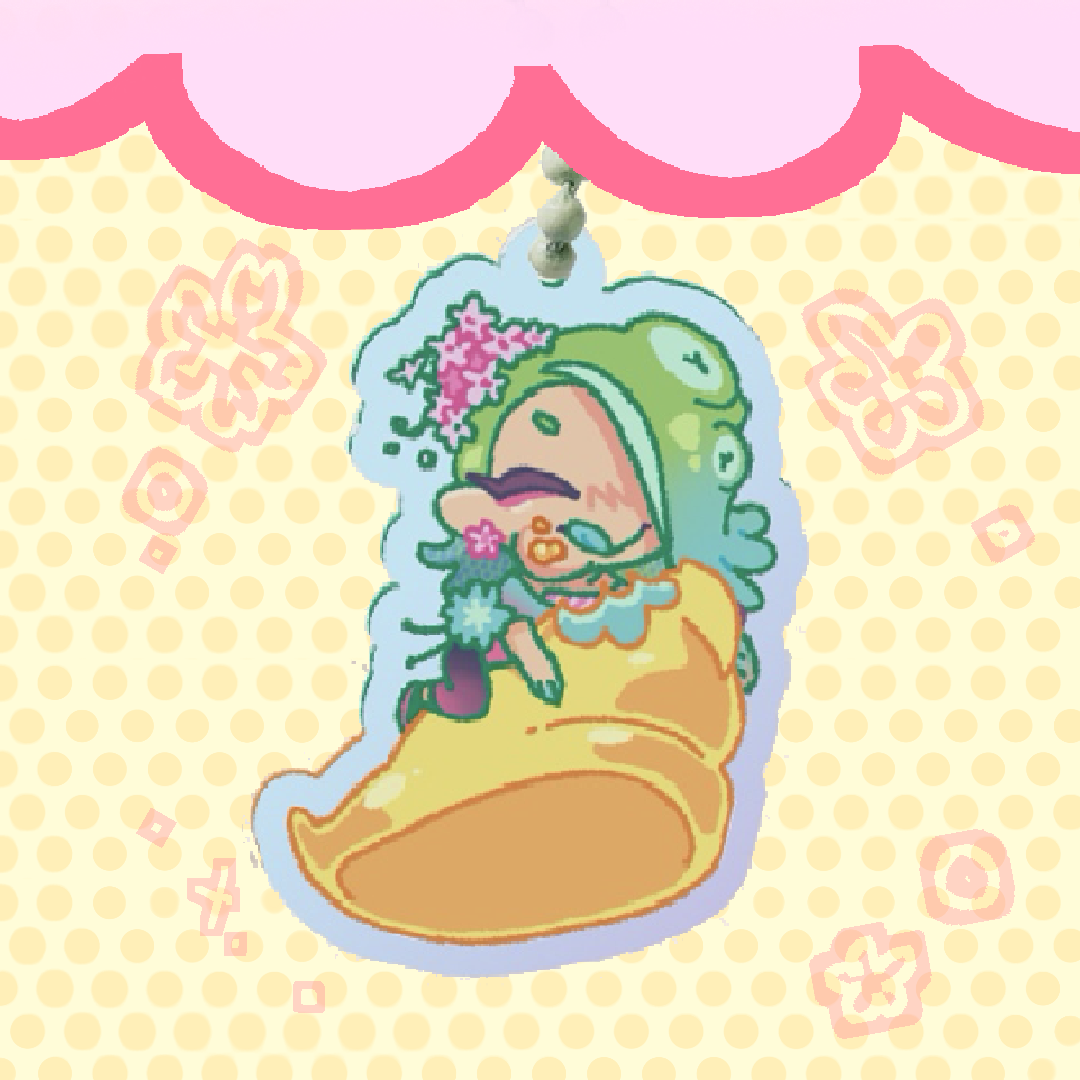 Springfest Shiver Rainbow Acrylic Keychain