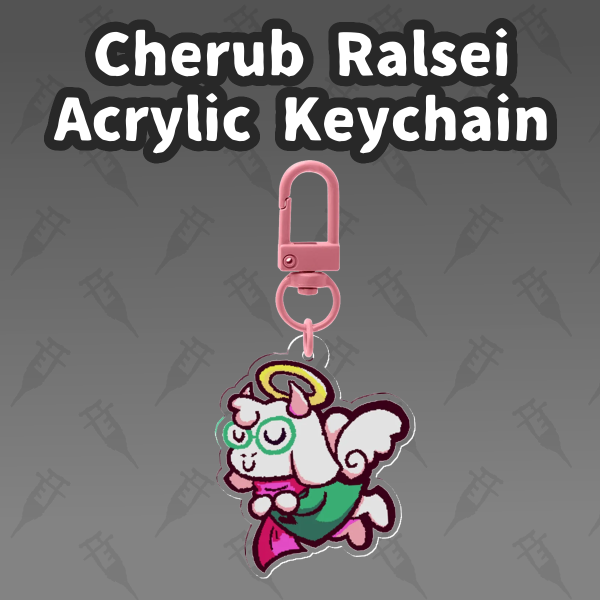 Cherub Ralsei Acrylic Keychain