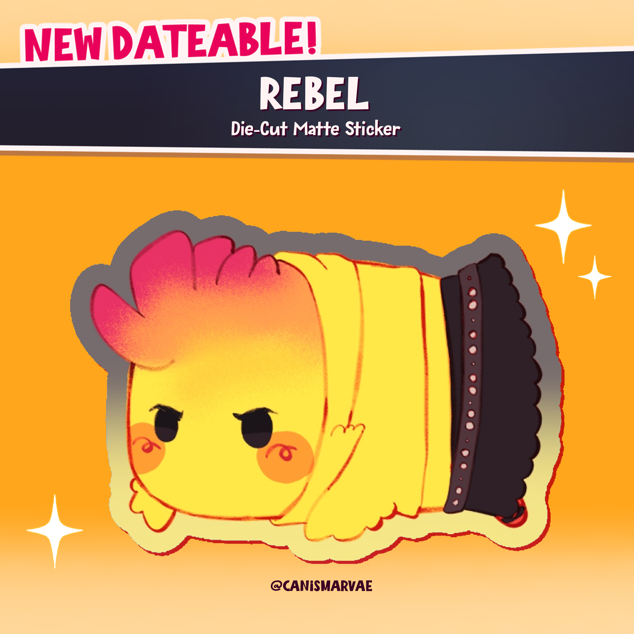 Rebel (Date Everything!) Tsum Die-Cut Matter Sticker