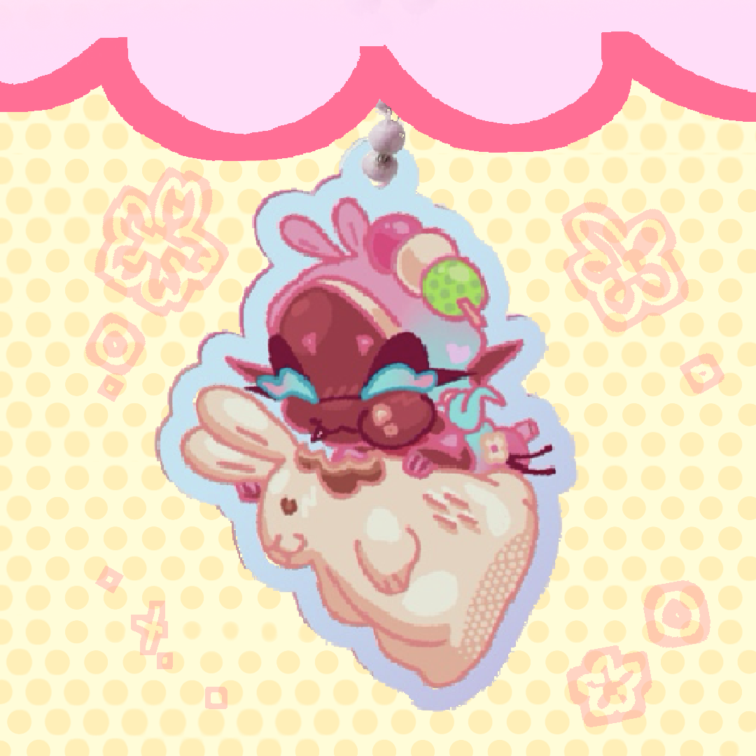 Springfest Frye Rainbow Acrylic Keychain