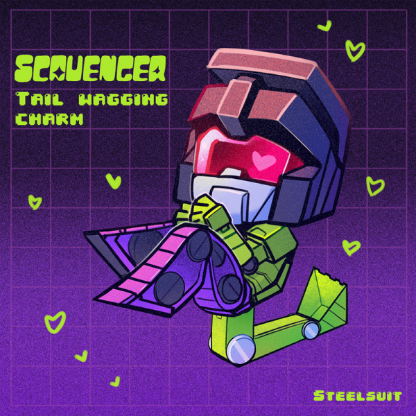 [Scavy] Tail wagging Acrylic Charm