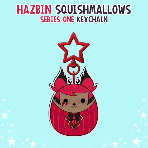 Alastor Squishmallow Acrylic Keychain