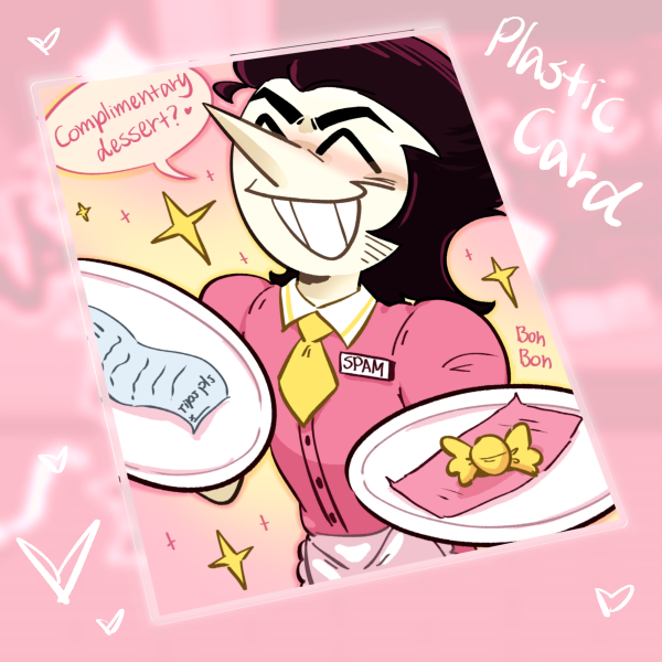 Waiter Spamton | PET Plastic Card