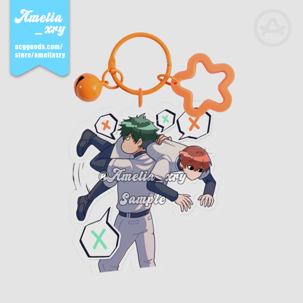 Makita & Chihaya Clear Acrylic Keychain